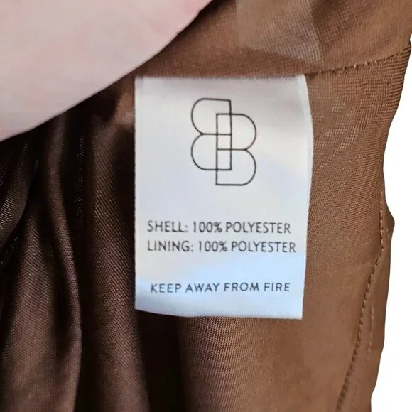 Baltic Born Athena Pleated Brown Short Sleeve Maxi Dress Sz M - Picture 9 of 11